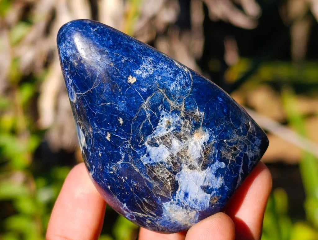 Polished Dumortierite Standing Display Pieces x 6 From Madagascar - Toprock Gemstones and Minerals 