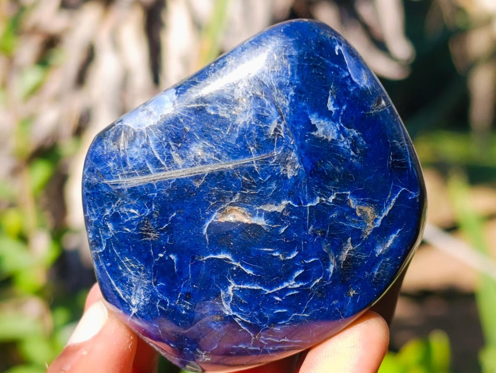 Polished Dumortierite Standing Display Pieces x 6 From Madagascar - Toprock Gemstones and Minerals 