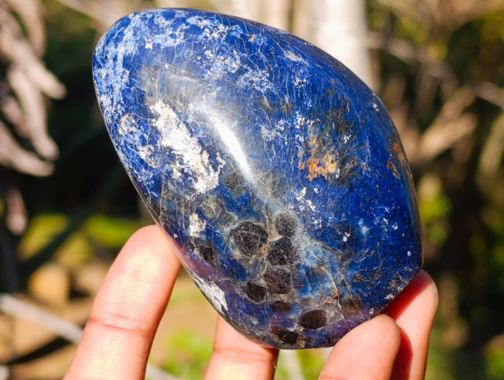 Polished Dumortierite Standing Display Pieces x 6 From Madagascar - Toprock Gemstones and Minerals 