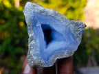 Natural Blue Lace Agate Geodes x 12 From Nsanje, Malawi - Toprock Gemstones and Minerals 