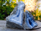 Natural Blue Lace Agate Geodes x 12 From Nsanje, Malawi - Toprock Gemstones and Minerals 