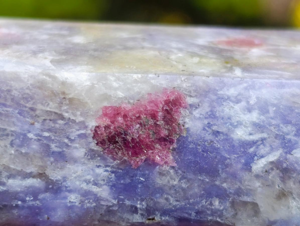Polished Lepidolite with Pink Rubellite Tourmaline Display Crystals x 6 From Ambatondrazaka, Madagascar - Toprock Gemstones and Minerals 