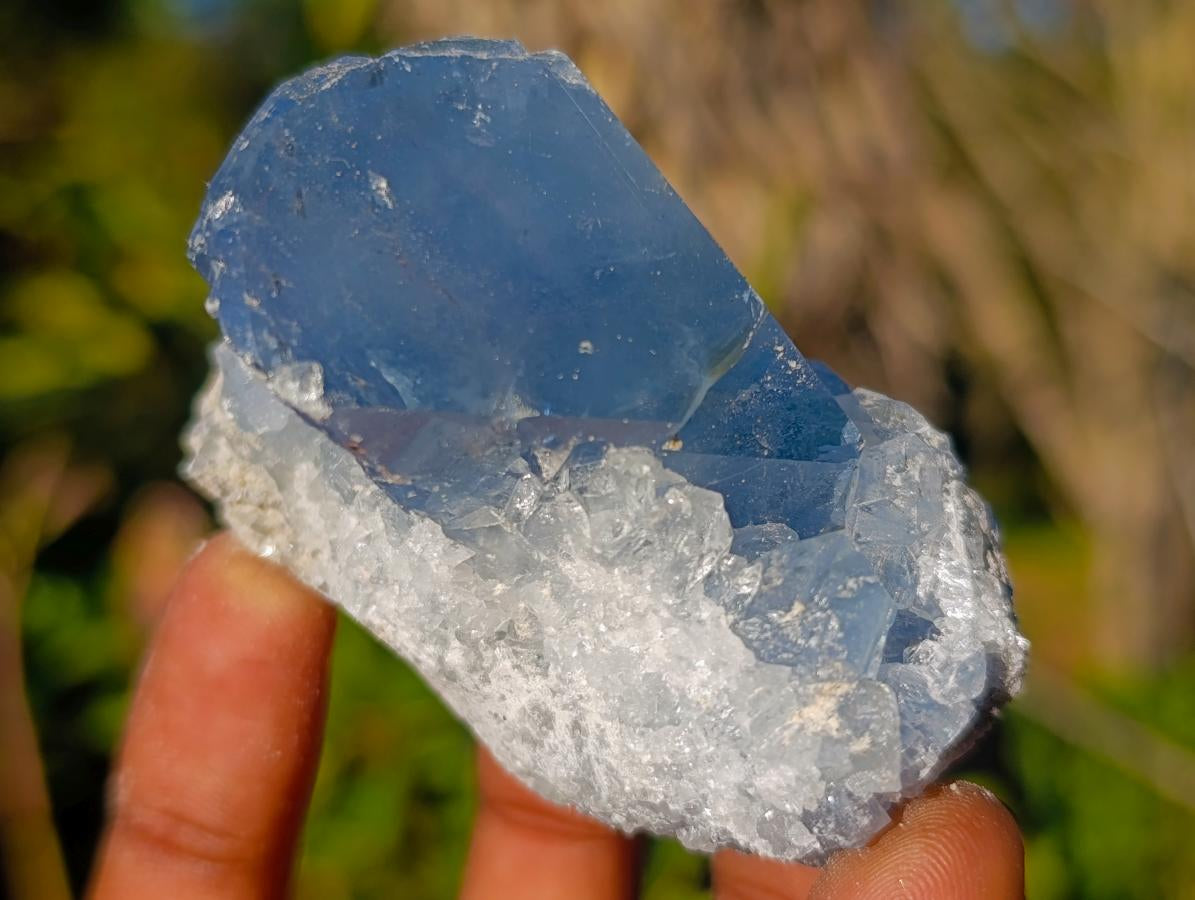 Natural Blue Celestite Specimens x 21 From Sakoany, Madagascar - Toprock Gemstones and Minerals 