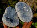 Natural Blue Celestite Specimens x 21 From Sakoany, Madagascar - Toprock Gemstones and Minerals 
