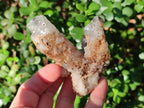 Natural Drusy Quartz Coated Calcite Crystal and Cluster Specimens x 12 From Albert's Mountain, Lesotho - Toprock Gemstones and Minerals 
