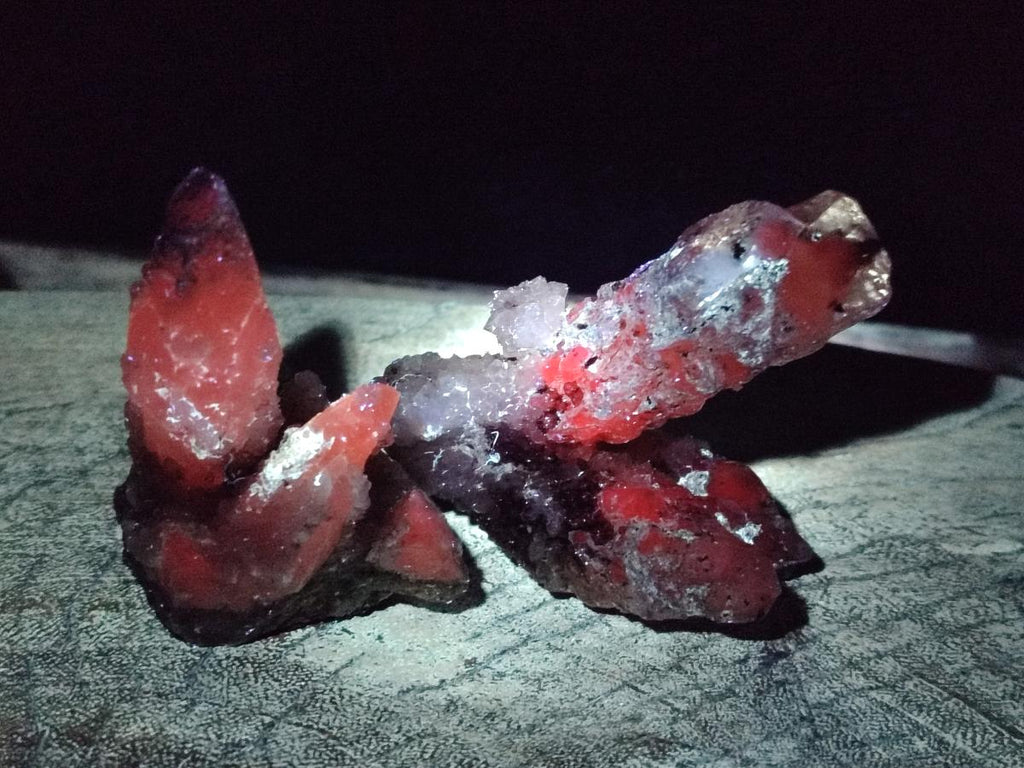 Natural Drusy Quartz Coated Calcite Crystal and Cluster Specimens x 12 From Albert's Mountain, Lesotho - Toprock Gemstones and Minerals 