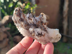 Natural Drusy Quartz Coated Calcite Crystal and Cluster Specimens x 12 From Albert's Mountain, Lesotho - Toprock Gemstones and Minerals 