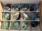 Polished Watermelon Fluorite Free Forms x 12 From Uis, Namibia