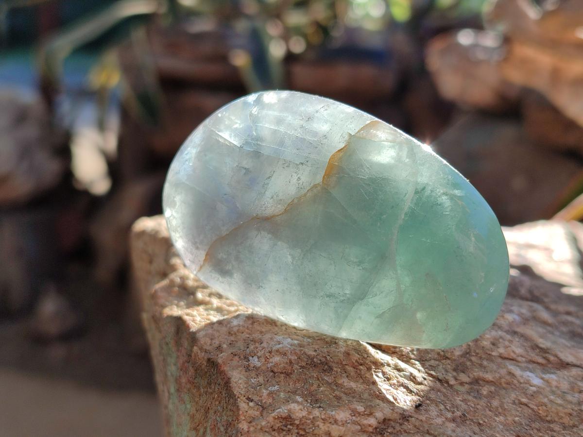 Polished Watermelon Fluorite Free Forms x 12 From Uis, Namibia