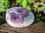 Polished Watermelon Fluorite Free Forms x 12 From Uis, Namibia