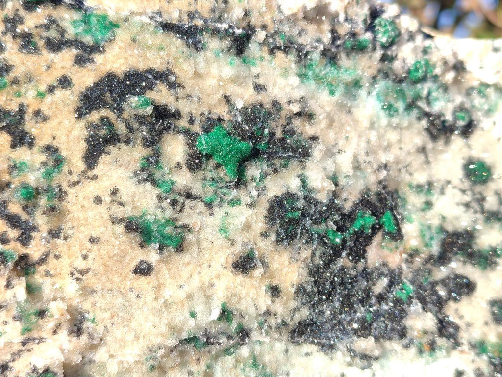 Natural Large Drusy Coated Chrysocolla Specimen with Ball Malachite and Heterogenite on Dolomite Matrix x 1 From Lupoto Mine, Congo - Toprock Gemstones and Minerals 