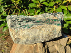 Natural Large Drusy Coated Chrysocolla Specimen with Ball Malachite and Heterogenite on Dolomite Matrix x 1 From Lupoto Mine, Congo - Toprock Gemstones and Minerals 