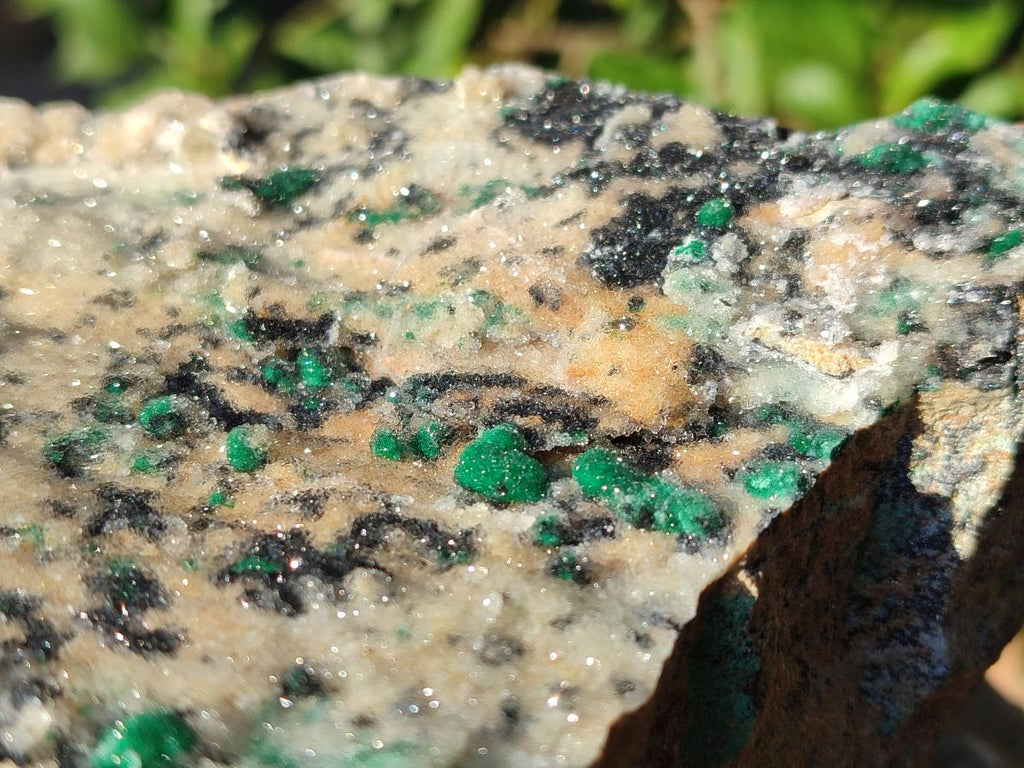 Natural Large Drusy Coated Chrysocolla Specimen with Ball Malachite and Heterogenite on Dolomite Matrix x 1 From Lupoto Mine, Congo - Toprock Gemstones and Minerals 