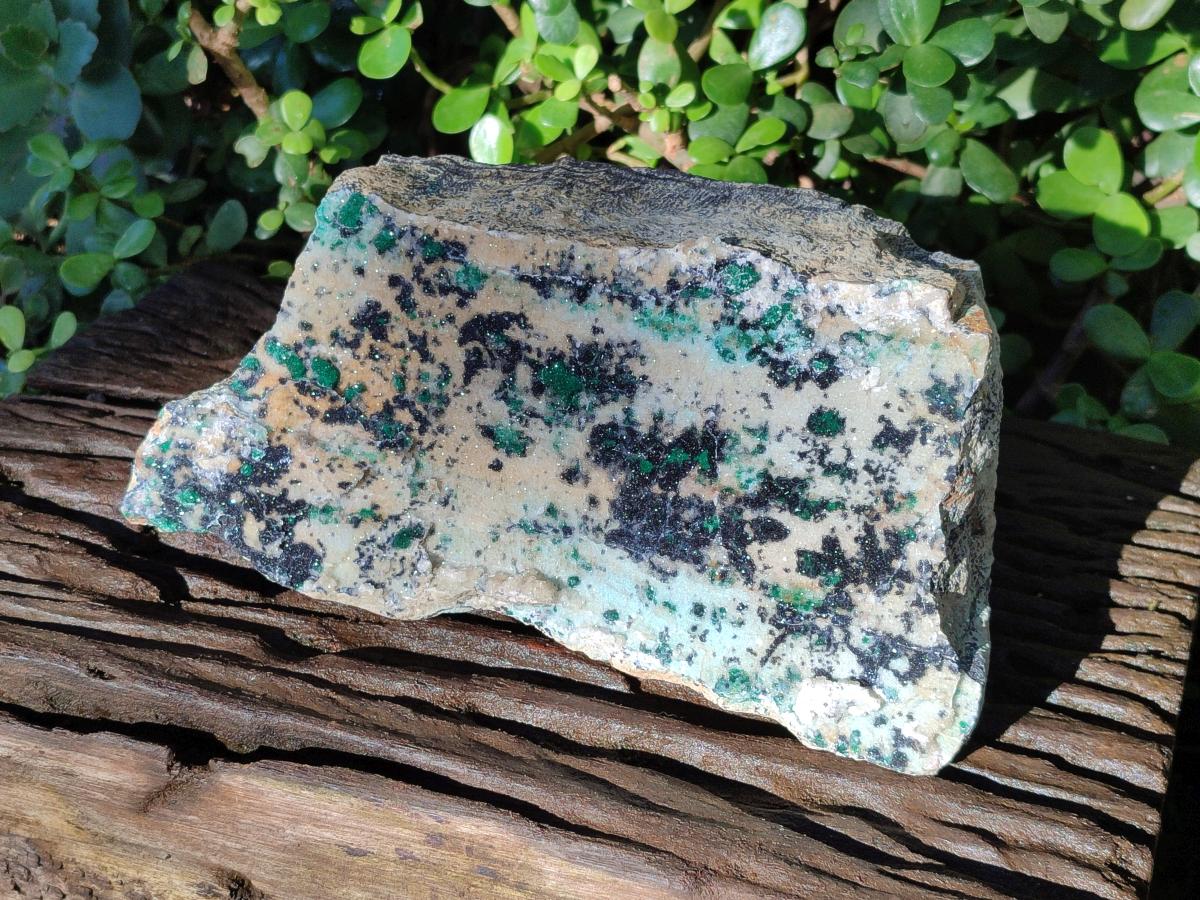 Natural Large Drusy Coated Chrysocolla Specimen with Ball Malachite and Heterogenite on Dolomite Matrix x 1 From Lupoto Mine, Congo - Toprock Gemstones and Minerals 