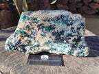 Natural Large Drusy Coated Chrysocolla Specimen with Ball Malachite and Heterogenite on Dolomite Matrix x 1 From Lupoto Mine, Congo - Toprock Gemstones and Minerals 
