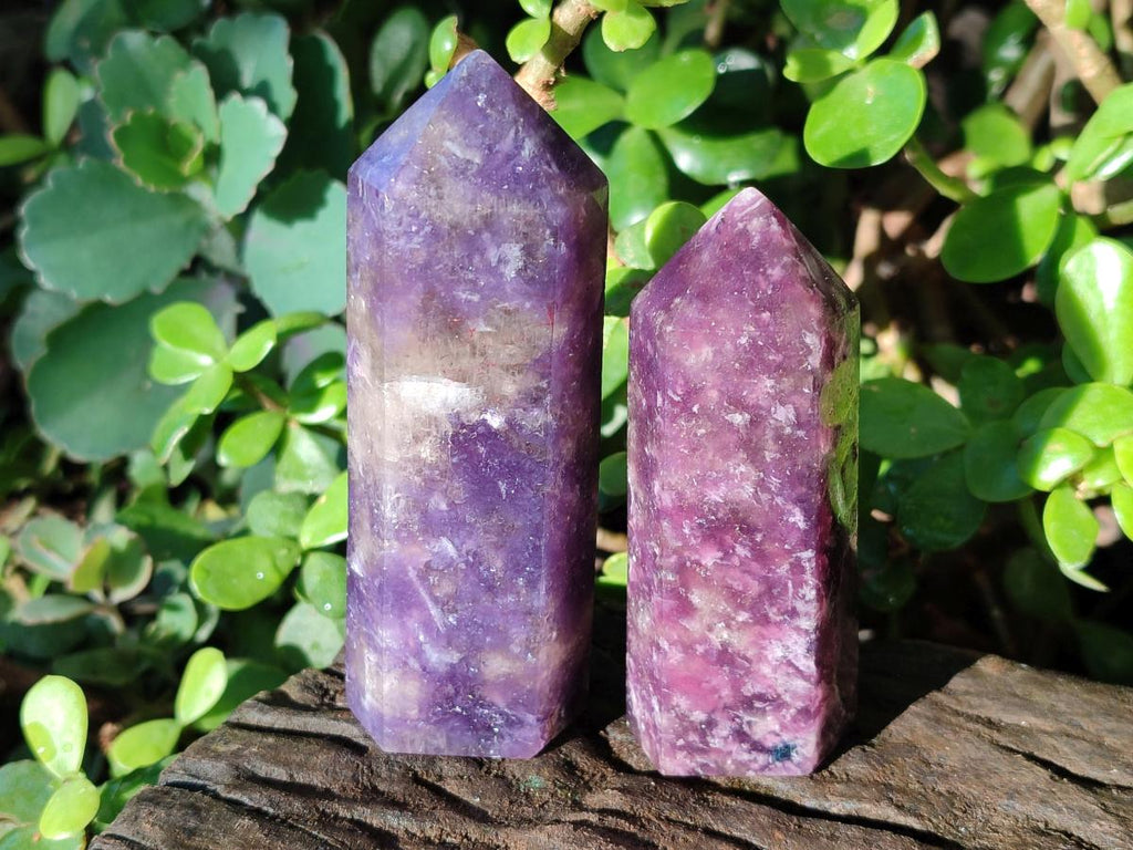 Polished Lepidolite Display Crystals x 12 From Ambatondrazaka, Madagascar - Toprock Gemstones and Minerals 