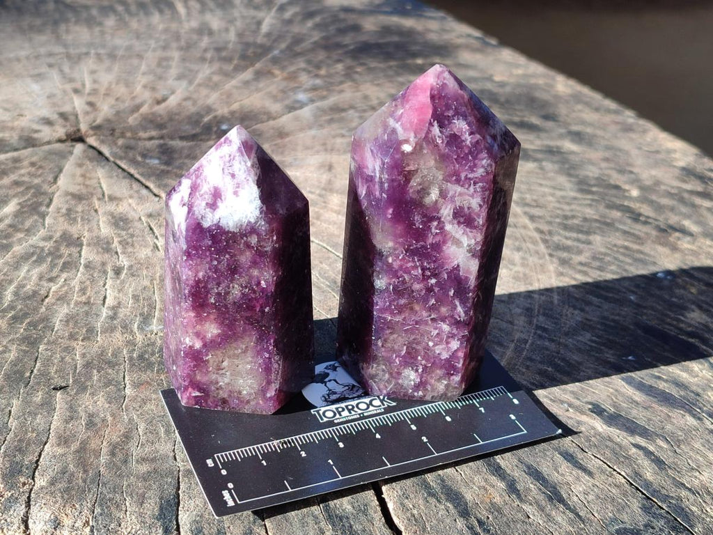 Polished Lepidolite Display Crystals x 12 From Ambatondrazaka, Madagascar - Toprock Gemstones and Minerals 