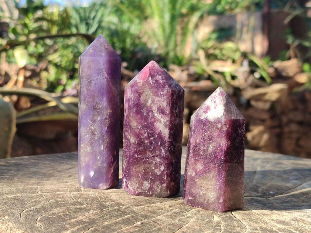 Polished Lepidolite Display Crystals x 12 From Ambatondrazaka, Madagascar - Toprock Gemstones and Minerals 