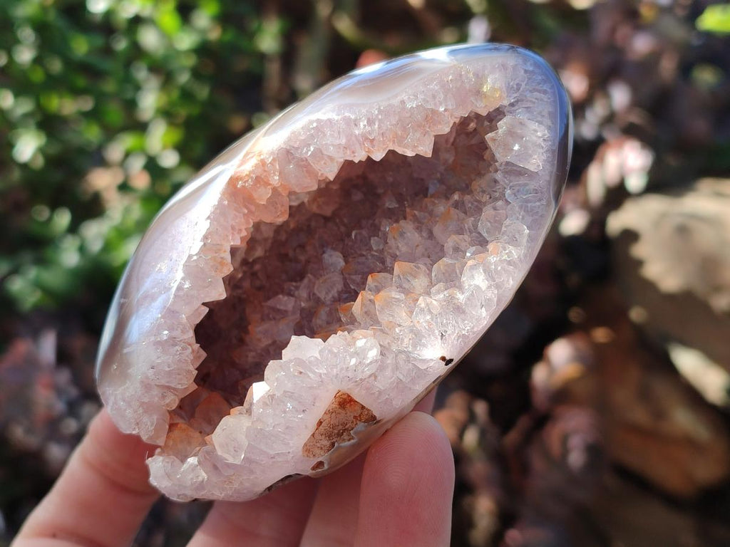 Polished Agate Amethyst Geodes x 12 From Maintirano, Madagascar - Toprock Gemstones and Minerals 