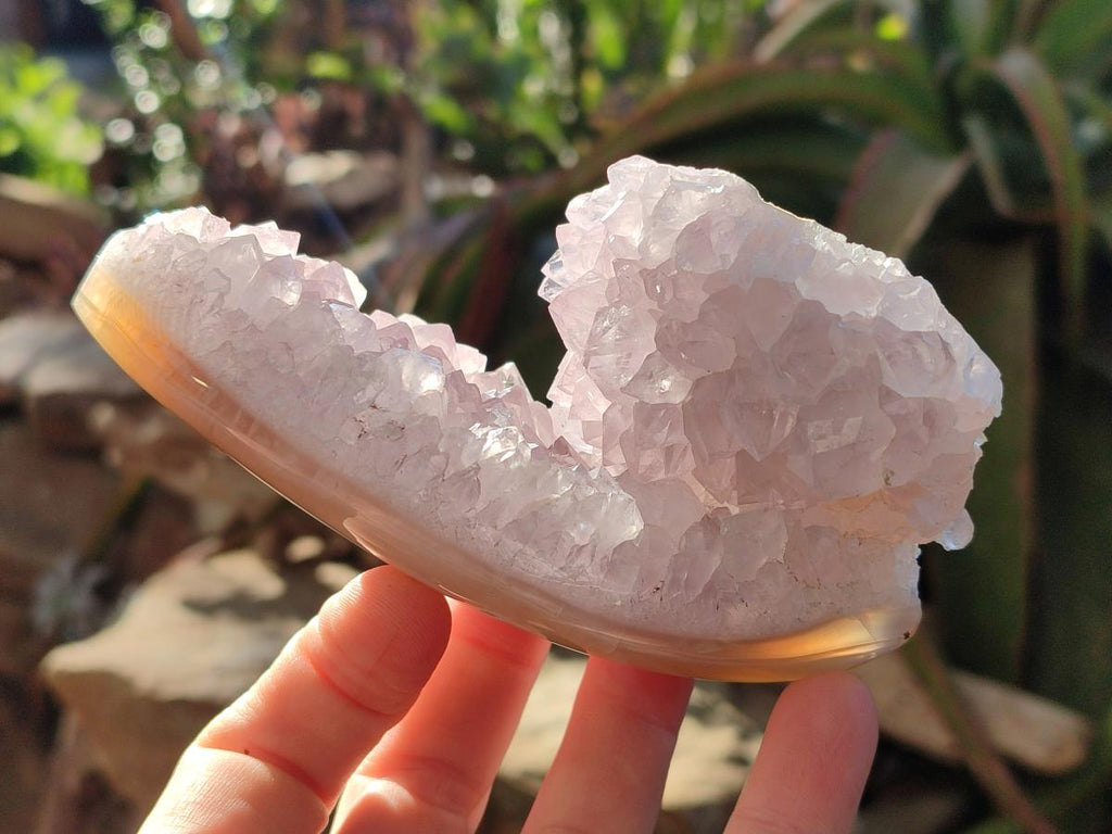 Polished Agate Amethyst Geodes x 12 From Maintirano, Madagascar - Toprock Gemstones and Minerals 