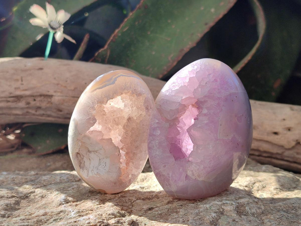 Polished Agate Amethyst Geodes x 12 From Maintirano, Madagascar - Toprock Gemstones and Minerals 