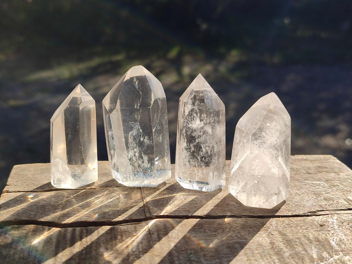 Polished Clear Quartz Crystals x 35 From Madagascar - Toprock Gemstones and Minerals 