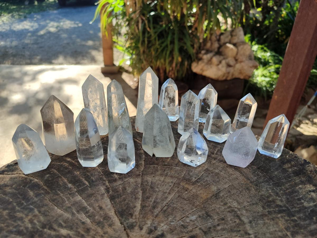 Polished Clear Quartz Crystals x 35 From Madagascar - Toprock Gemstones and Minerals 