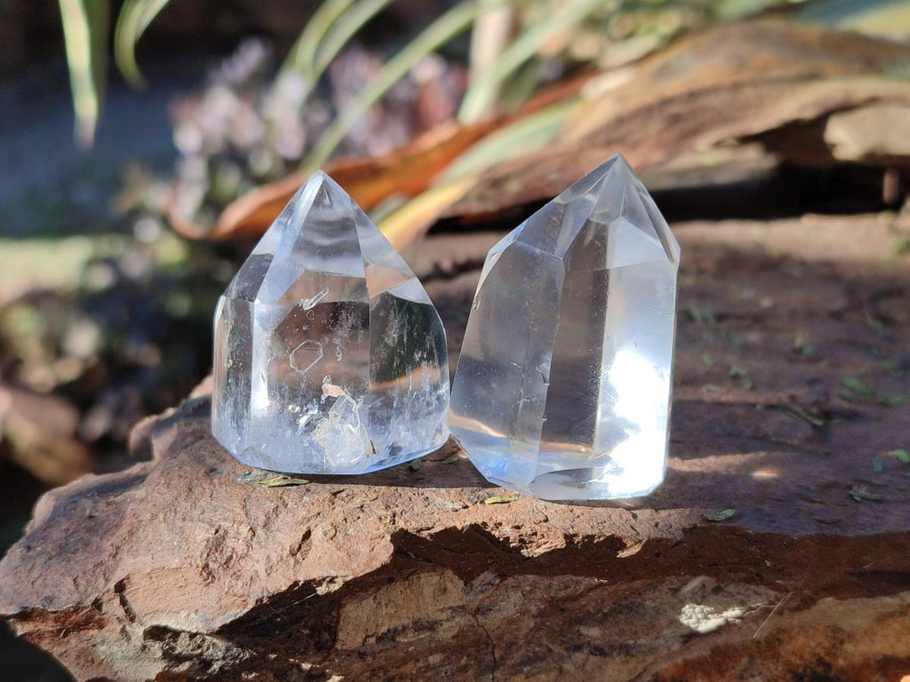 Polished Clear Quartz Crystals x 35 From Madagascar - Toprock Gemstones and Minerals 
