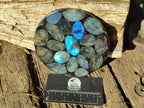 Polished Labradorite Conglomerate Coasters x 6 From Madagascar - Toprock Gemstones and Minerals 