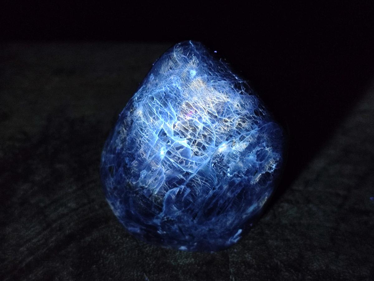 Polished Dumortierite Standing Display Pieces x 6 From Madagascar - Toprock Gemstones and Minerals 