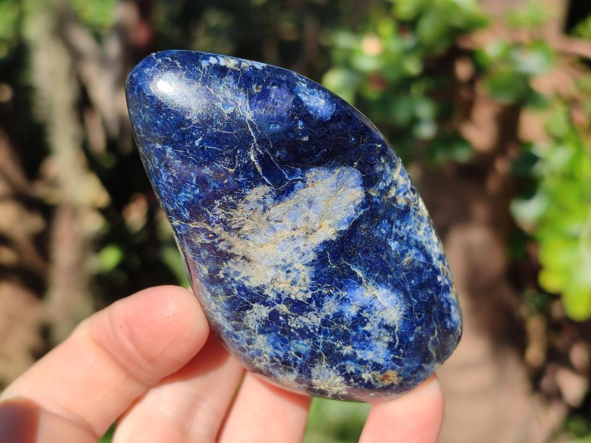 Polished Dumortierite Standing Display Pieces x 6 From Madagascar - Toprock Gemstones and Minerals 