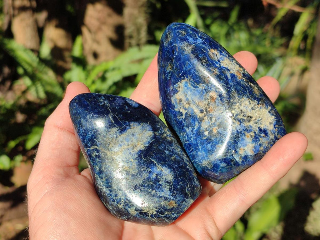 Polished Dumortierite Standing Display Pieces x 6 From Madagascar - Toprock Gemstones and Minerals 