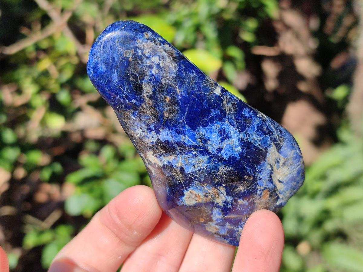 Polished Dumortierite Standing Display Pieces x 6 From Madagascar - Toprock Gemstones and Minerals 