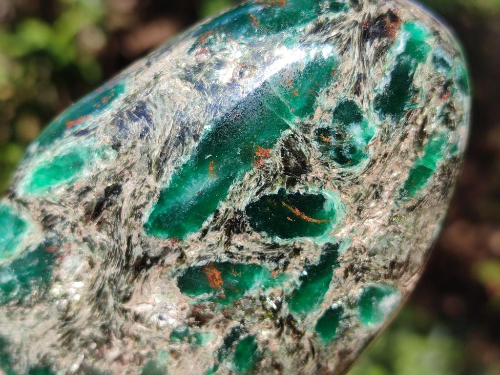 Polished Emerald Mica 'Mutokolite' Standing Display Pieces x 3 From Mutoko, Zimbabwe - Toprock Gemstones and Minerals 