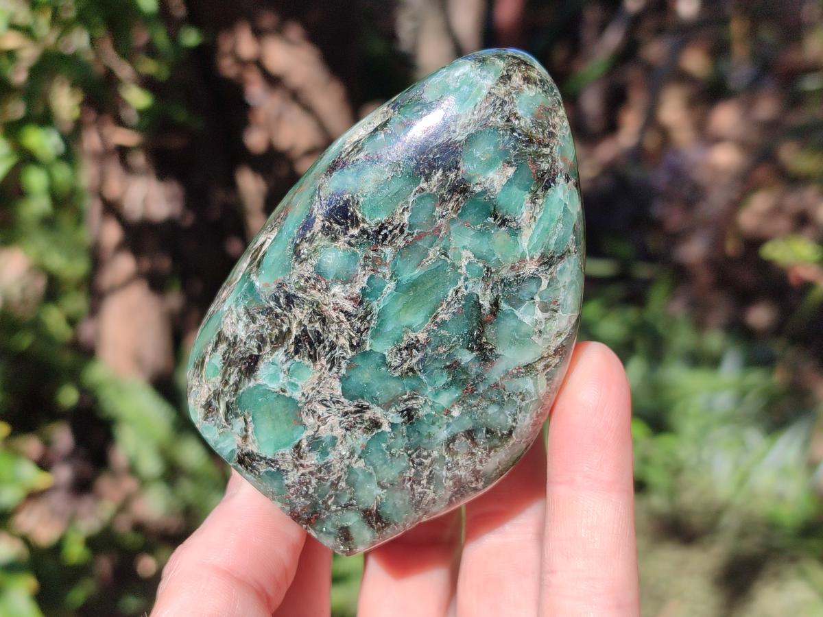 Polished Emerald Mica 'Mutokolite' Standing Display Pieces x 3 From Mutoko, Zimbabwe - Toprock Gemstones and Minerals 