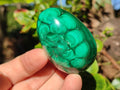 Polished Flower Banded Malachite Gemstone Eggs x 6 From Congo - Toprock Gemstones and Minerals 