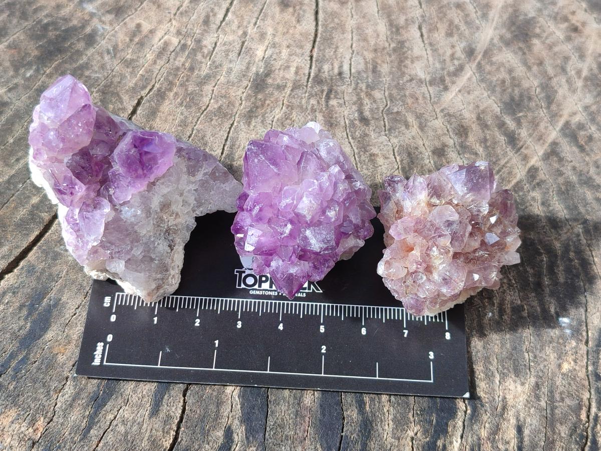 Natural Mini Amethyst Clusters x 35 From Madagascar - Toprock Gemstones and Minerals 