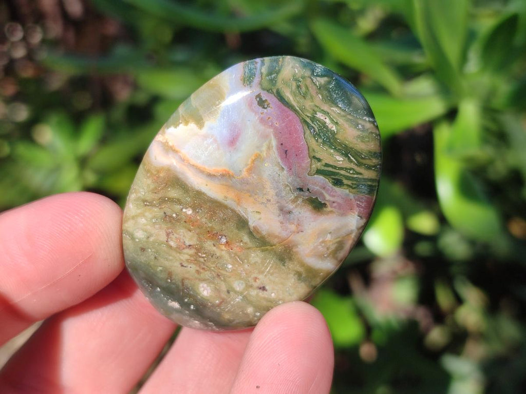 Polished Rare Ocean Jasper Galets x 24 From Northwest Coast, Madagascar - Toprock Gemstones and Minerals 