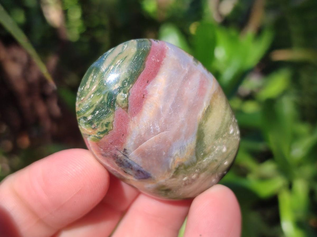 Polished Rare Ocean Jasper Galets x 24 From Northwest Coast, Madagascar - Toprock Gemstones and Minerals 