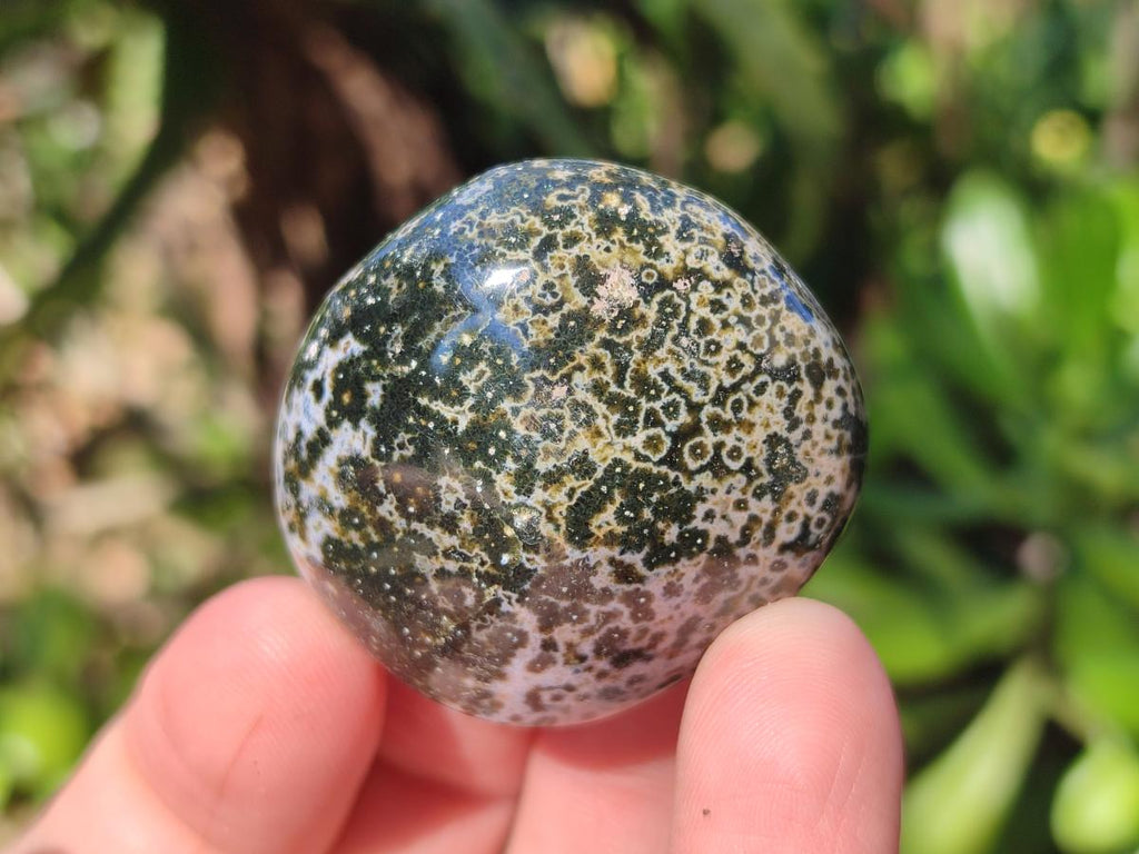 Polished Rare Ocean Jasper Galets x 24 From Northwest Coast, Madagascar - Toprock Gemstones and Minerals 
