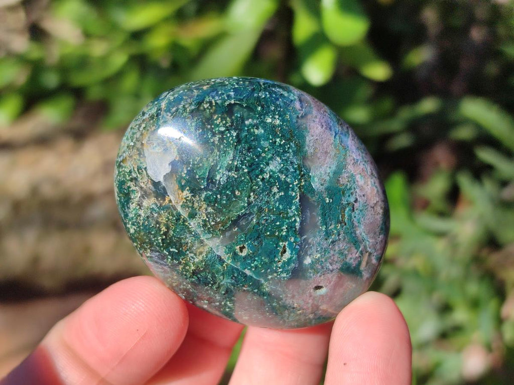 Polished Rare Ocean Jasper Galets x 24 From Northwest Coast, Madagascar - Toprock Gemstones and Minerals 