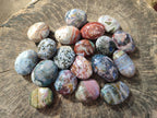 Polished Rare Ocean Jasper Galets x 24 From Northwest Coast, Madagascar - Toprock Gemstones and Minerals 