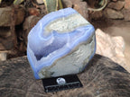 Polished Large Blue Lace Agate Standing Display Piece x 1 From Nsanje, Malawi - Toprock Gemstones and Minerals 