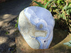 Polished Large Blue Lace Agate Standing Display Piece x 1 From Nsanje, Malawi - Toprock Gemstones and Minerals 