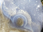 Polished Large Blue Lace Agate Standing Display Piece x 1 From Nsanje, Malawi - Toprock Gemstones and Minerals 