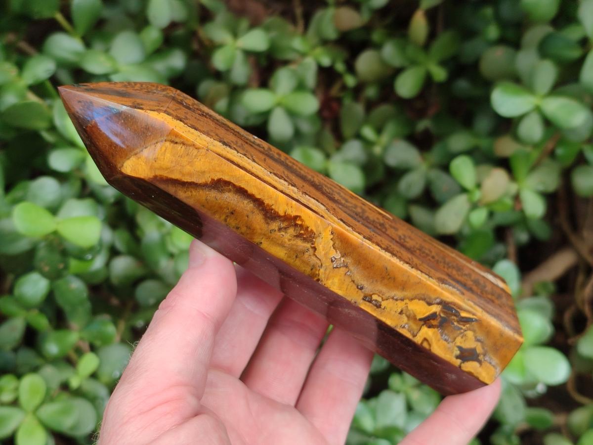 Polished Golden Tigers Eye Display Crystals x 4 From Prieska, South Africa - Toprock Gemstones and Minerals 