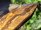 Polished Golden Tigers Eye Display Crystals x 4 From Prieska, South Africa - Toprock Gemstones and Minerals 