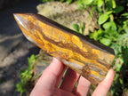 Polished Golden Tigers Eye Display Crystals x 4 From Prieska, South Africa - Toprock Gemstones and Minerals 