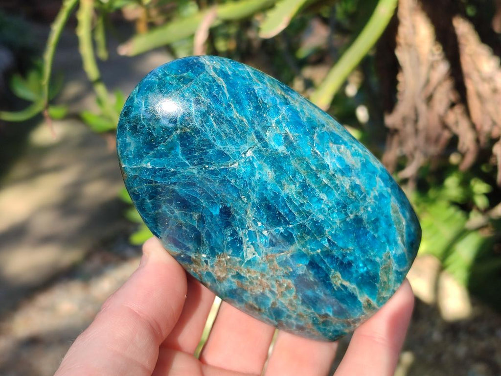 Polished Blue Apatite Standing Display Pieces x 4 From Betroka, Madagascar - Toprock Gemstones and Minerals 