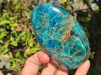 Polished Blue Apatite Standing Display Pieces x 4 From Betroka, Madagascar - Toprock Gemstones and Minerals 